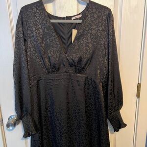 Womens Black Floral Dress